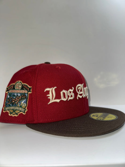 LOS ANGELES DODGERS SCARLET/BROWN