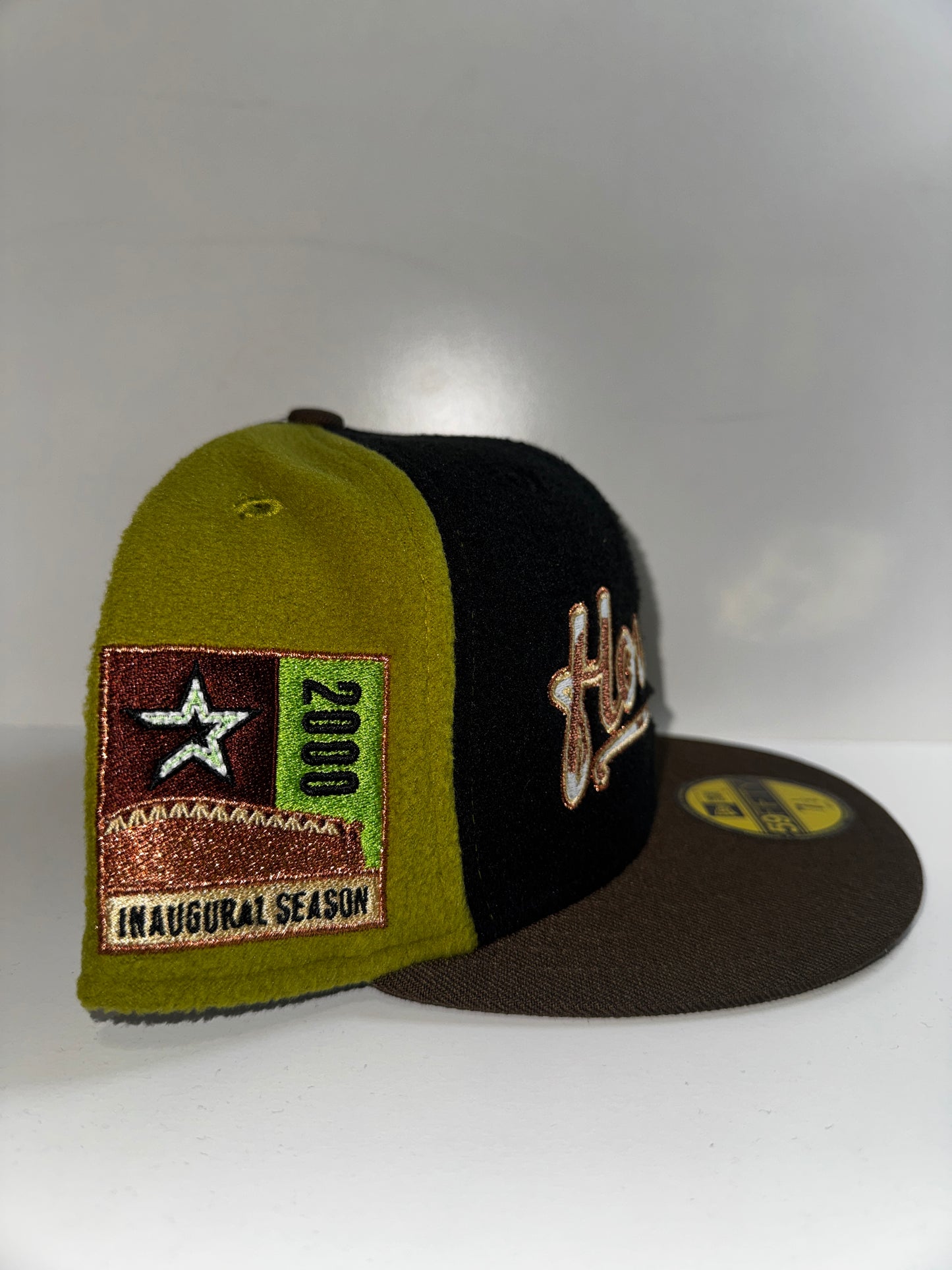 HOUSTON ASTROS BLK/GREEN FLEECE/BROWN