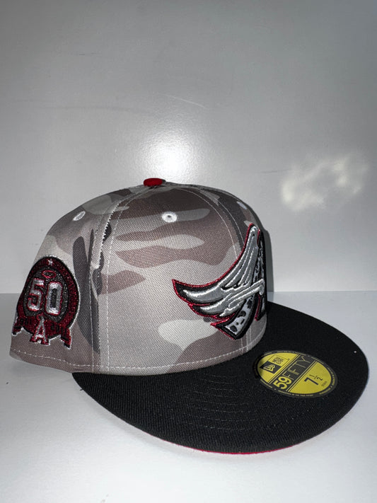 ANAHEIM ANGELS WHITE CAMO/BLK