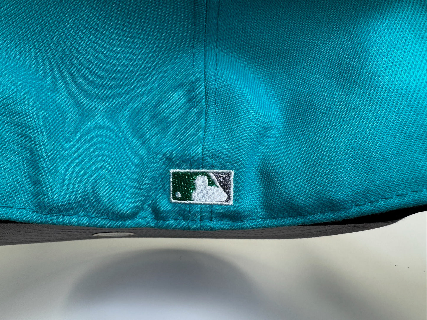 Two tone Texas Rangers final season patch teal/black