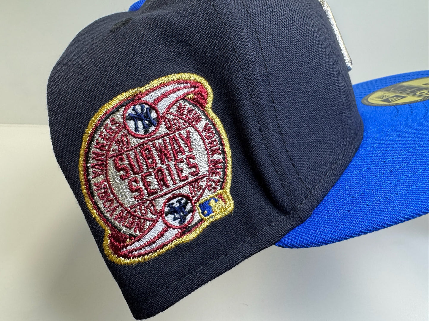 Two tone New York Yankees Subway series patch navy/blue