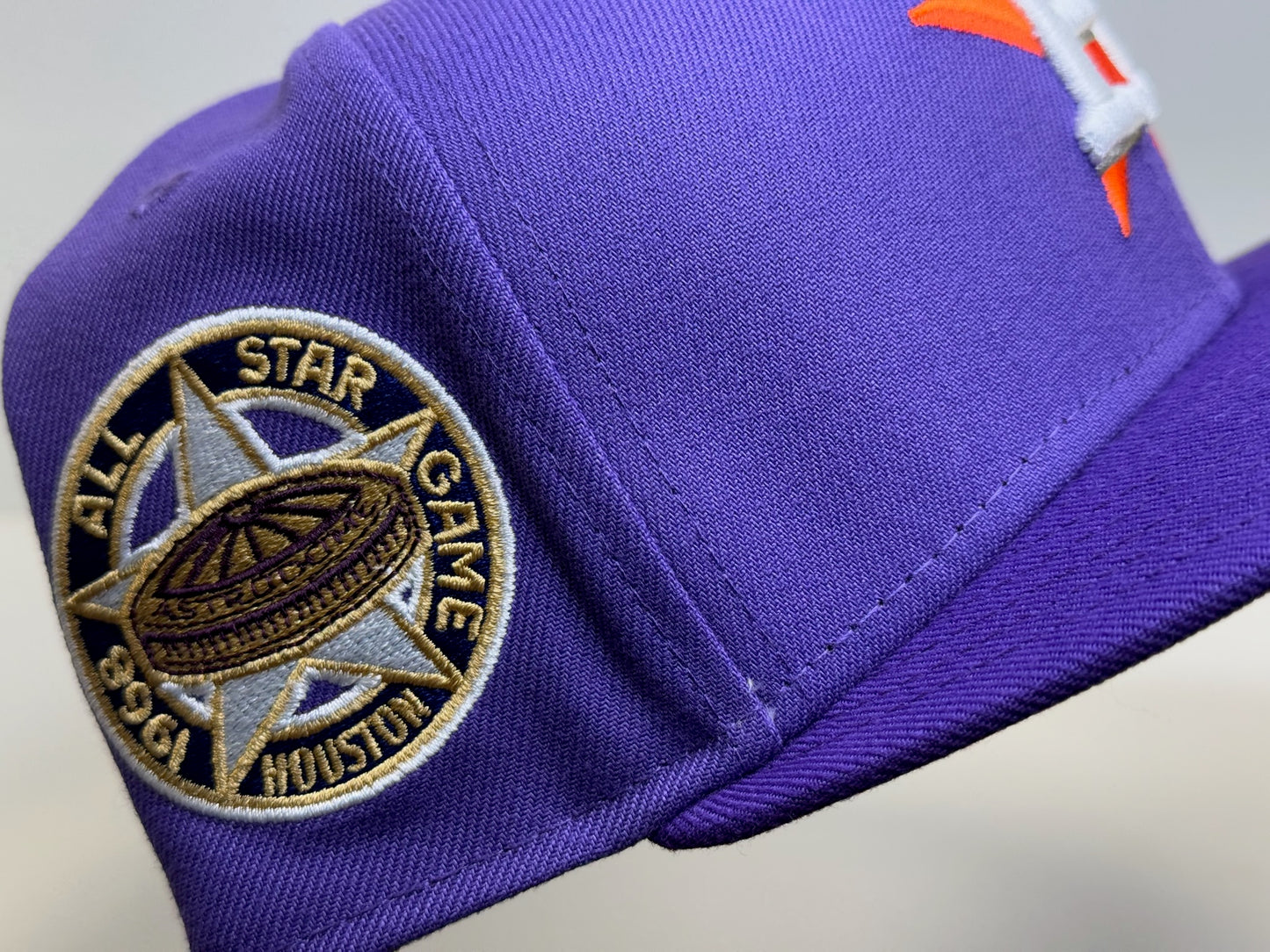 Two tone Houston Astros all star patch purple/concord