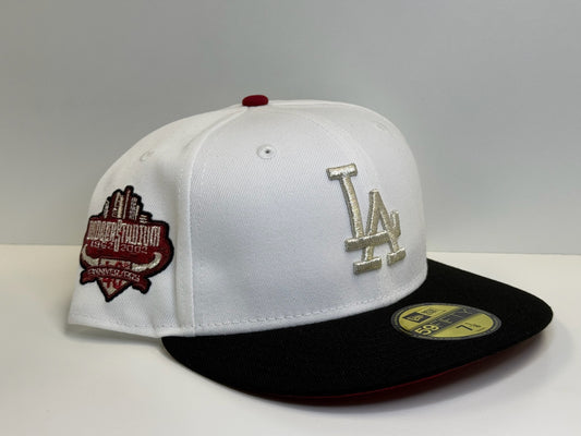 Two tone Los Angeles Dodgers 40th anniversary patch white/black