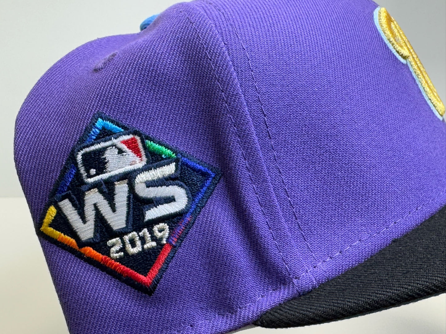 Two tone Washington Nationals WS patch purple/black