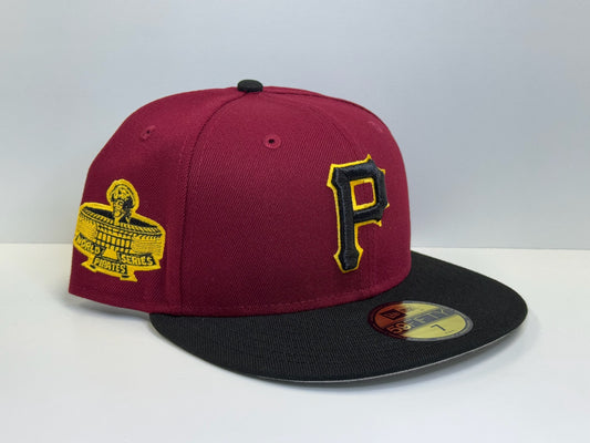 Two tone Pittsburgh Pirates WS patch burgundy/black