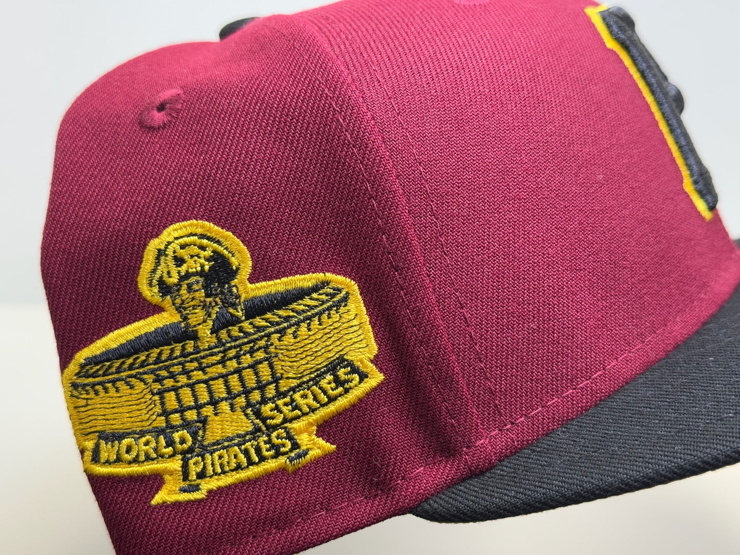 Two tone Pittsburgh Pirates WS patch burgundy/black