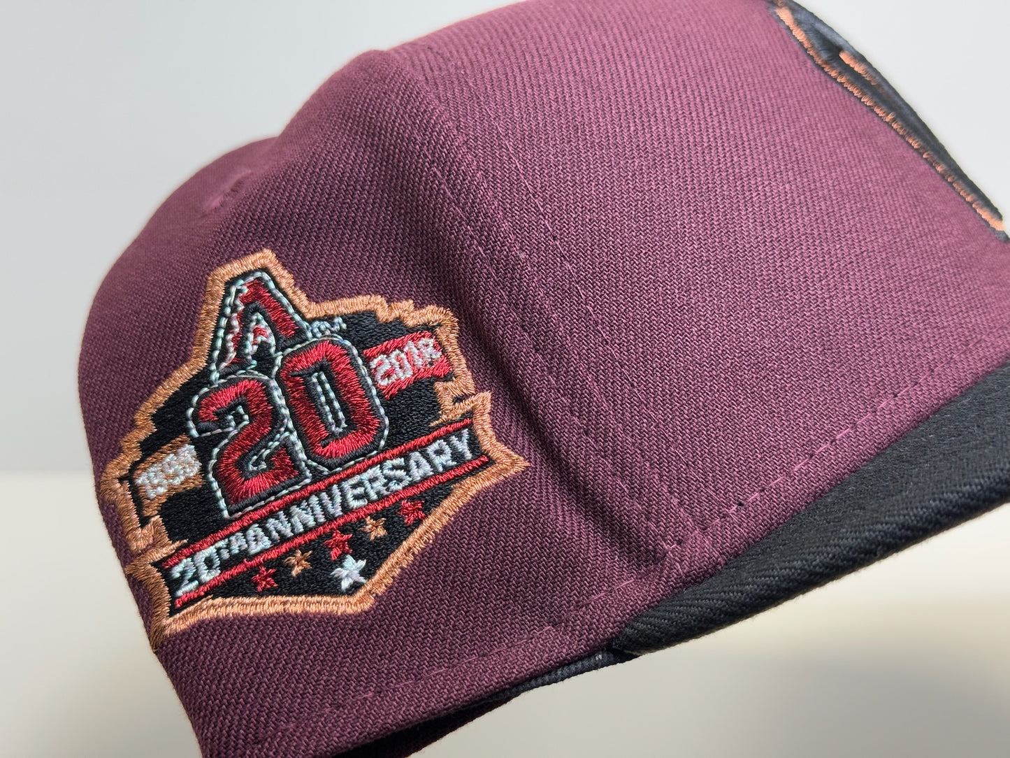 “Copper head” Arizona Diamondbacks 20th anniversary patch burgundy/black