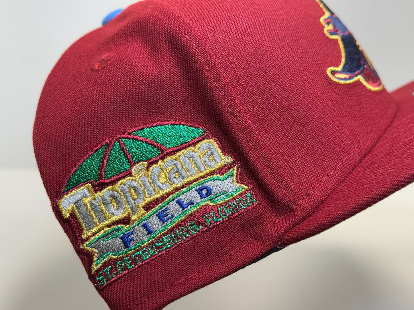 Tampa Bay Rays stadium patch red