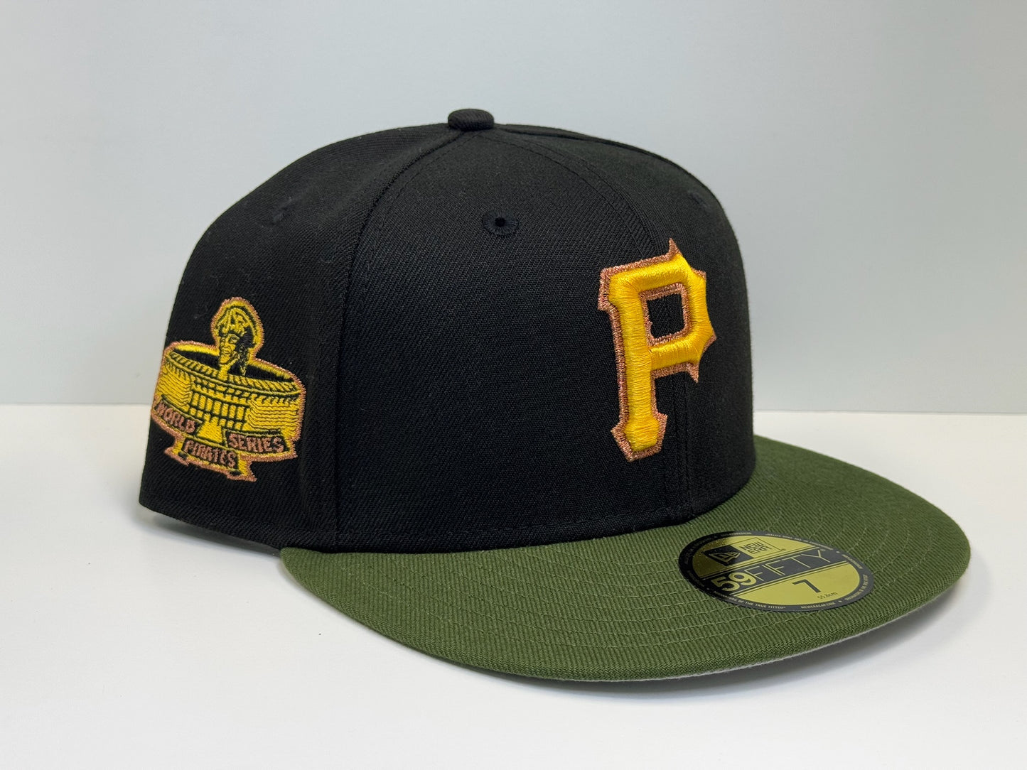 Two tone Pittsburgh Pirates WS patch black/olive