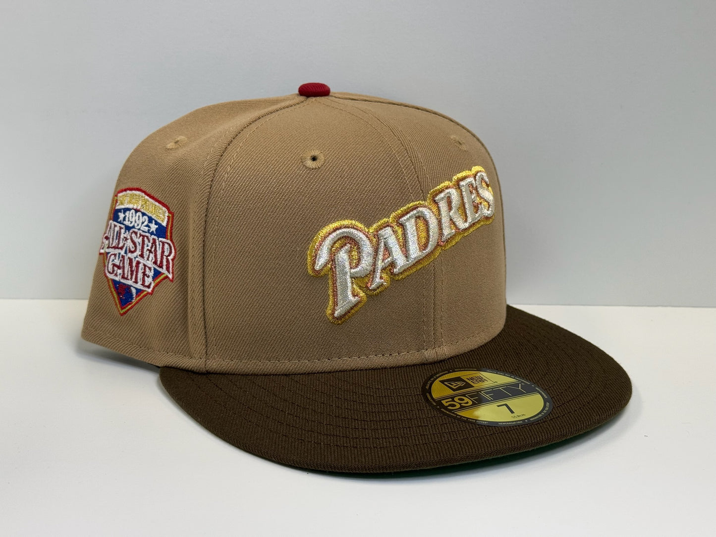 Two tone SanDiego Padres all star patch tan/brown