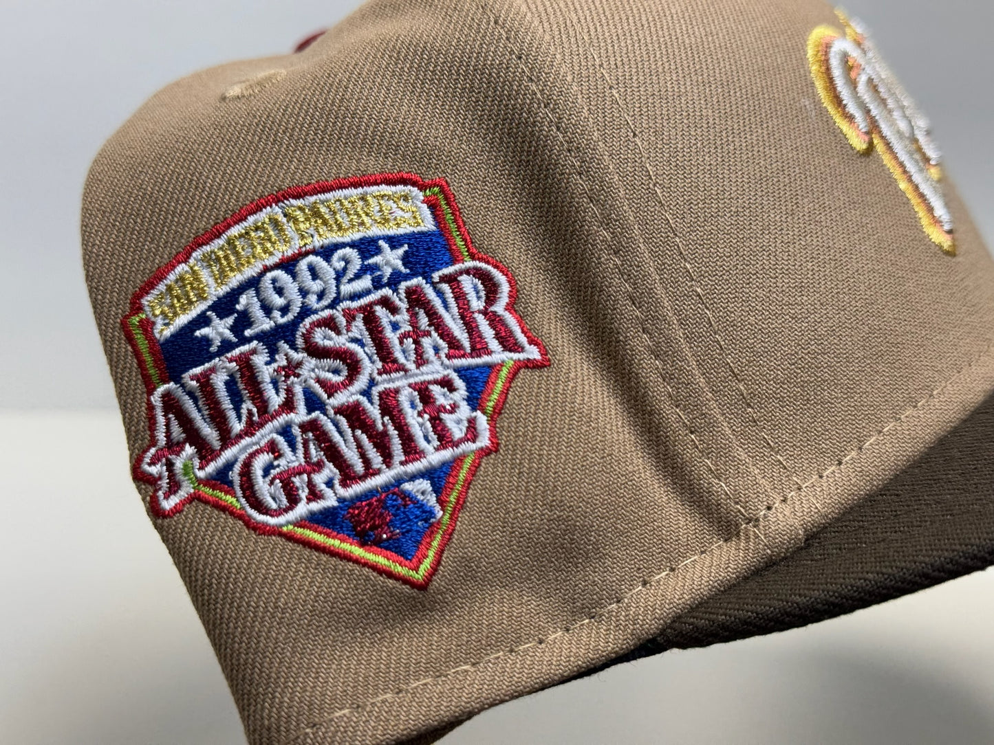 Two tone SanDiego Padres all star patch tan/brown